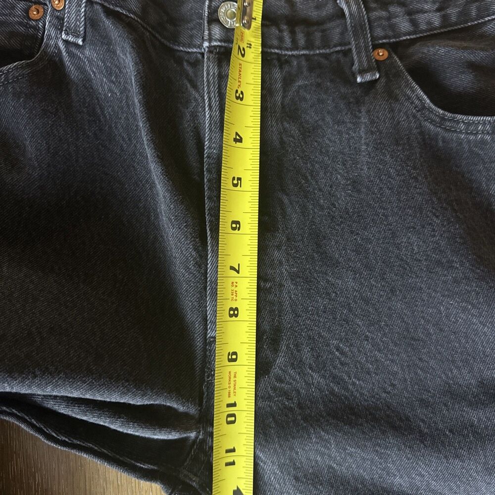 Levi Strauss 501 Jeans Men's 36x34 Faded Black Straight Leg Denim VTG-Like - Picture 7 of 16